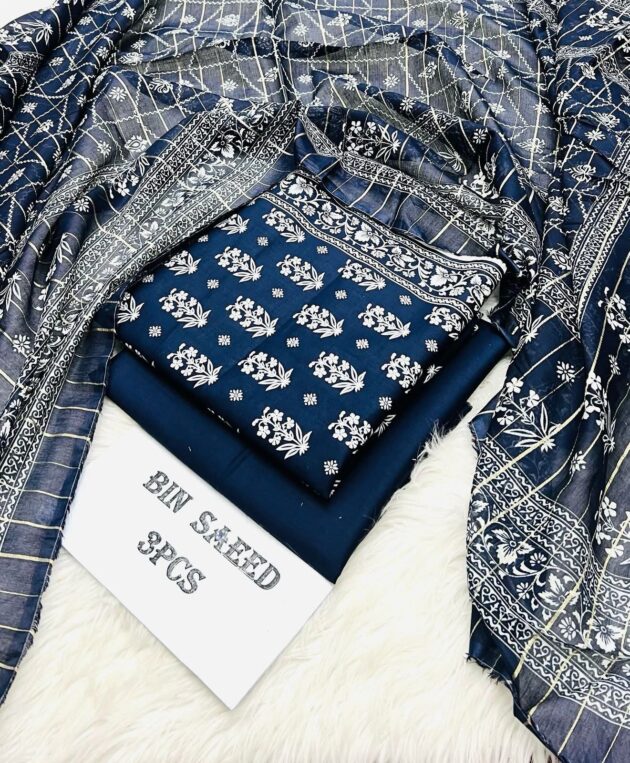 Bin Saeed Original Blue Summer Collection 2025