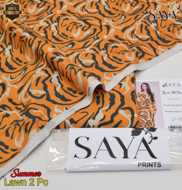 SAYA BRAND LUXURY CAUSAL 2PC COLLECTION Orange black