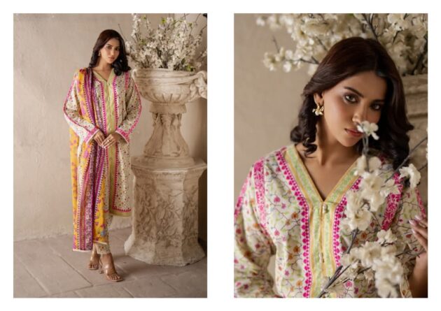 SALINA BY REGALIA TEXTILE LUXURY SUMMER SEASON NEW ARRIVAL Cream
