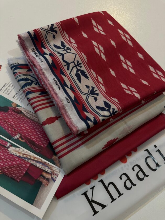 KHADDI  Lawn three piece  Printed collection - Image 4
