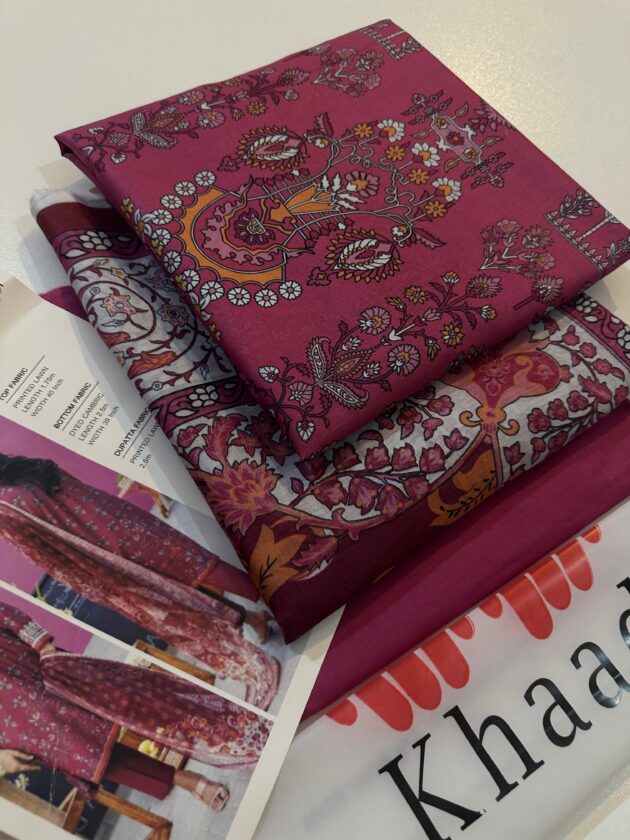 KHADDI  Lawn three piece  Printed collection