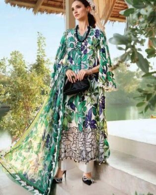 MARIA B M PRINT LAWN COLLECTION 2025 Color 8