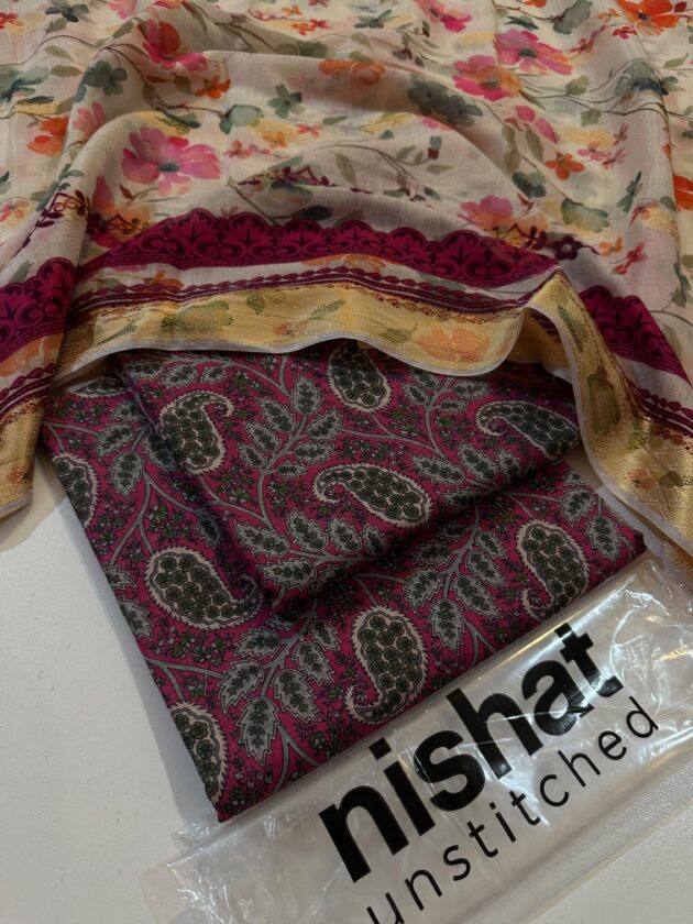 Printed 3pc collection Nishat - Image 4