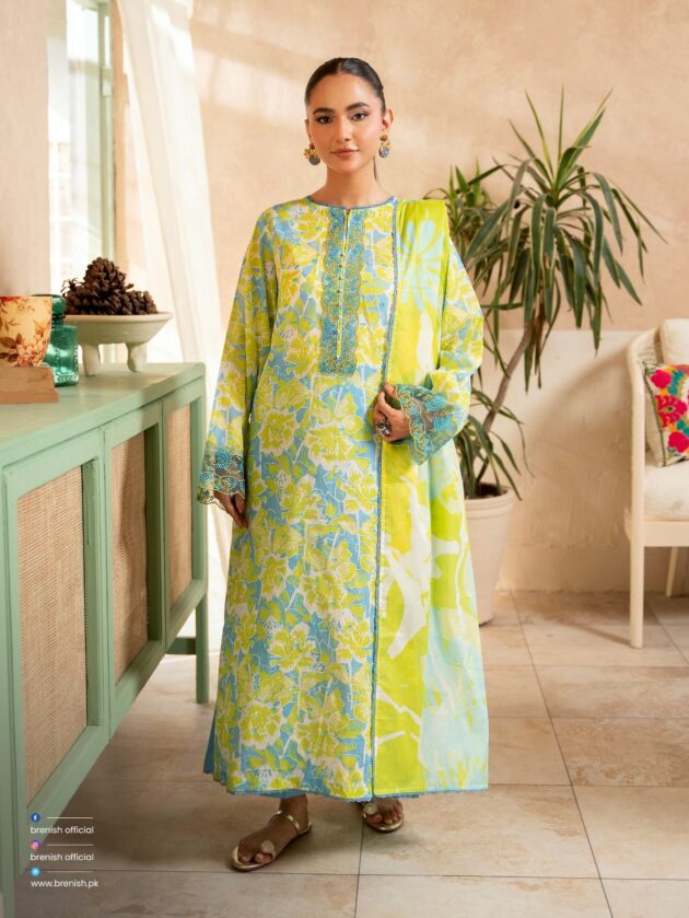100% Original Gull Jee Karigari Lawn 3pc - Image 2