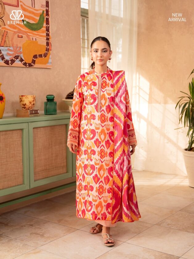 100% Original Gull Jee Karigari Lawn 3pc - Image 4