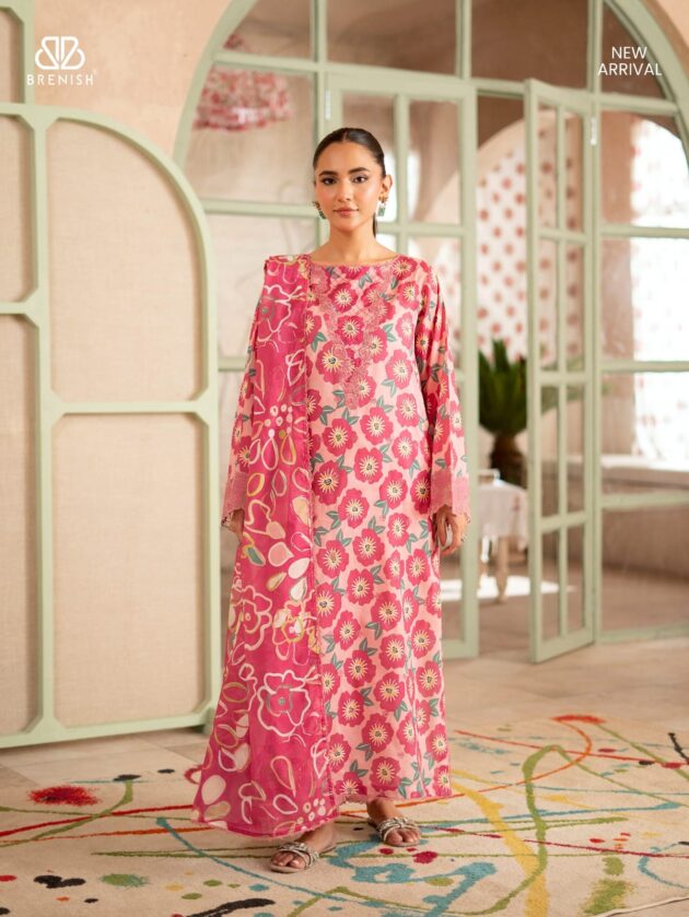 100% Original Gull Jee Karigari Lawn 3pc - Image 9