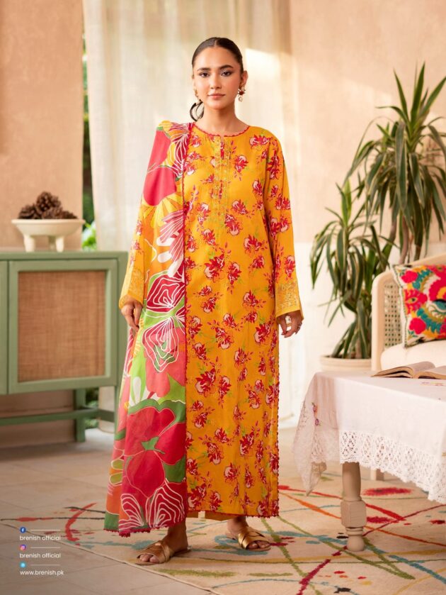 100% Original Gull Jee Karigari Lawn 3pc - Image 11