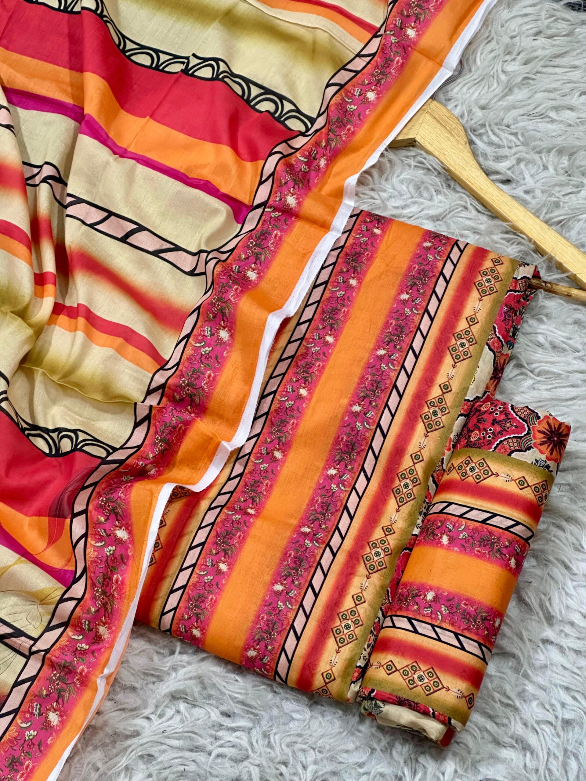 Sunset Glow – Luxury Digital Printed 3-Piece Lawn - Image 2
