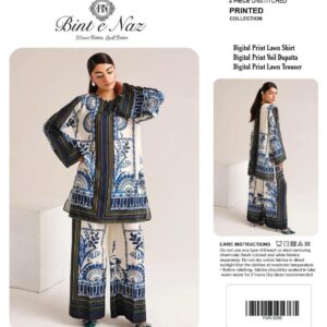 Azure Heritage – Luxury Digital Printed 3-Piece Lawn