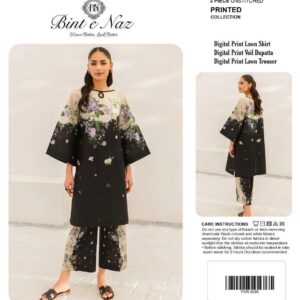 Midnight Rose – Luxury Digital Printed 3-Piece Lawn