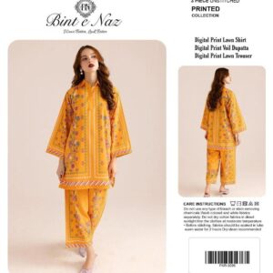Golden Citrine – Luxury Digital Printed 3-Piece Lawn