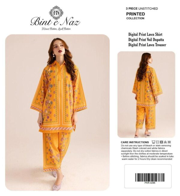 Golden Citrine – Luxury Digital Printed 3-Piece Lawn