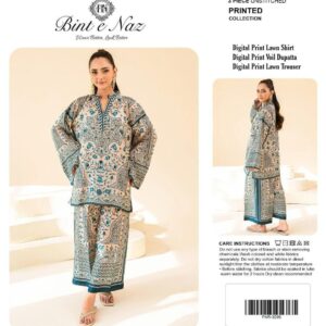 Sapphire Cream – Luxury Digital Printed 3-Piece Lawn
