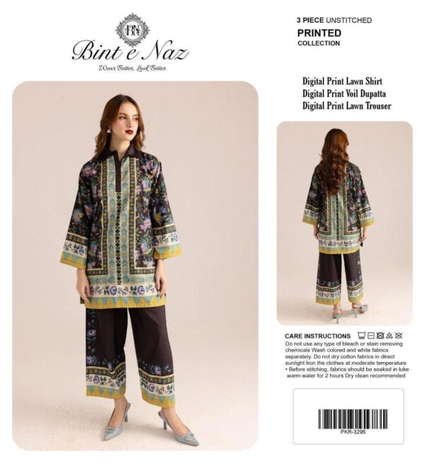 Obsidian Geo – Luxury Digital Printed 3-Piece Lawn