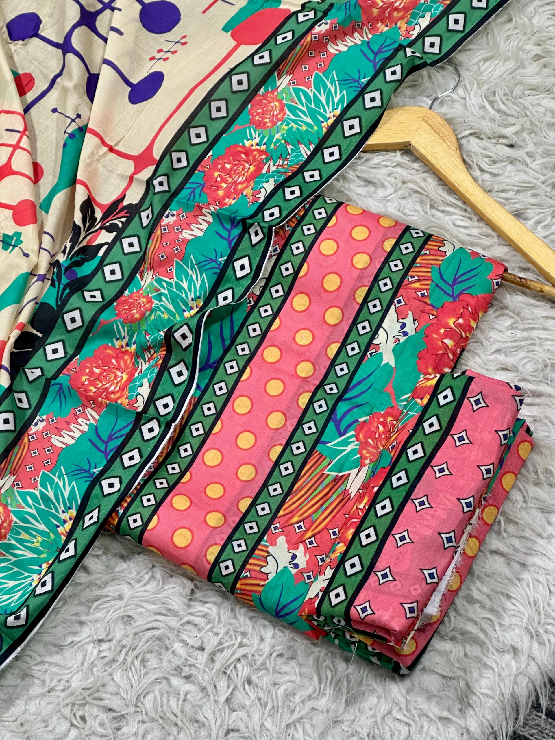 Coral Whimsy – Luxury Digital Printed 3-Piece Lawn - Image 2